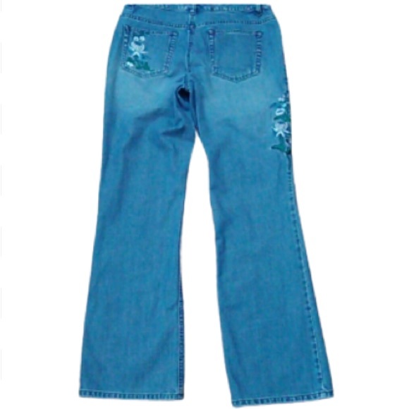 • 💛 Liz Claiborne Denim Embroidery Jeans • - Picture 4 of 9